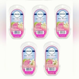 LOT 5 FEBREZE Wax Melts Packs 2.5 oz GUAVA & VANILLA